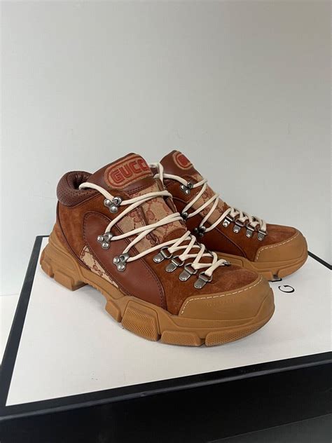 gucci flashtrek sneakers brown